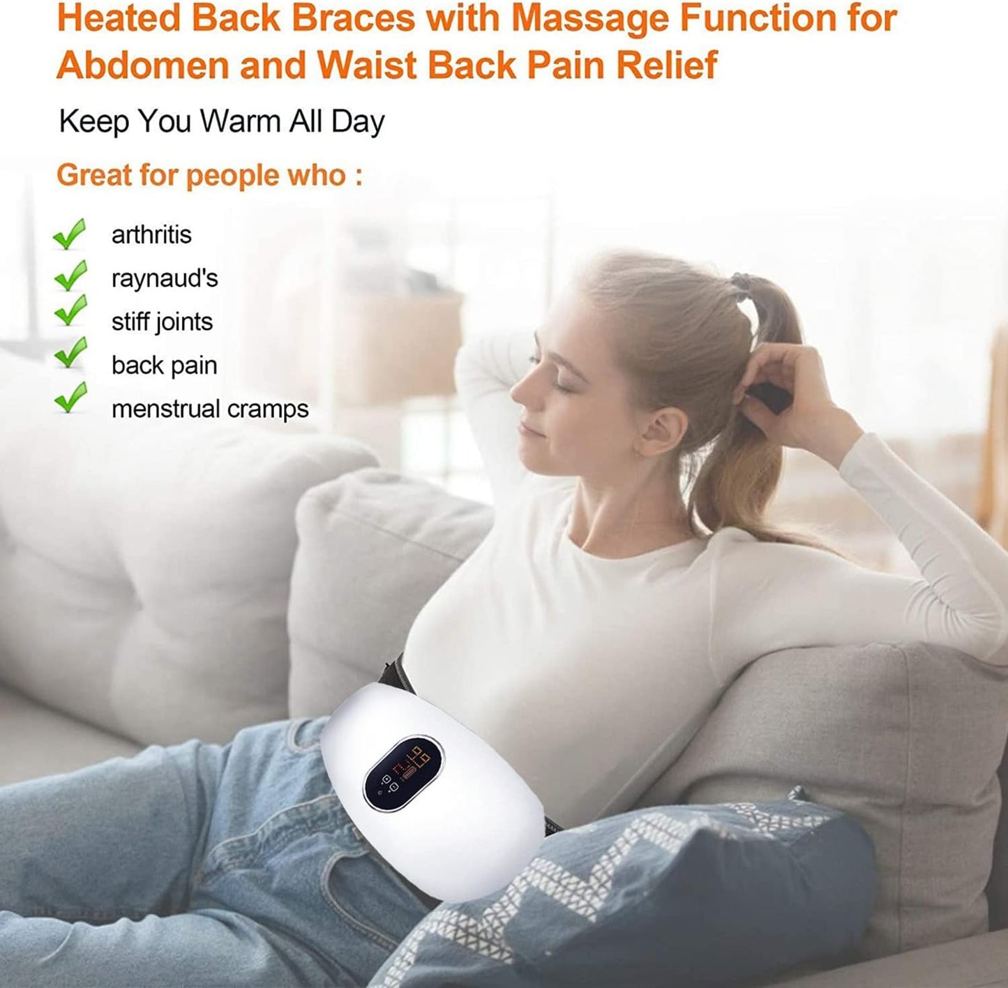 Cinturón Abdominal EMS PulsoCore – Tonificador Muscular Inteligente para Casa