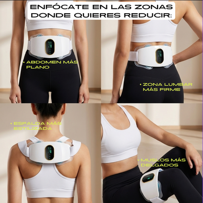 Cinturón Abdominal EMS PulsoCore – Tonificador Muscular Inteligente para Casa